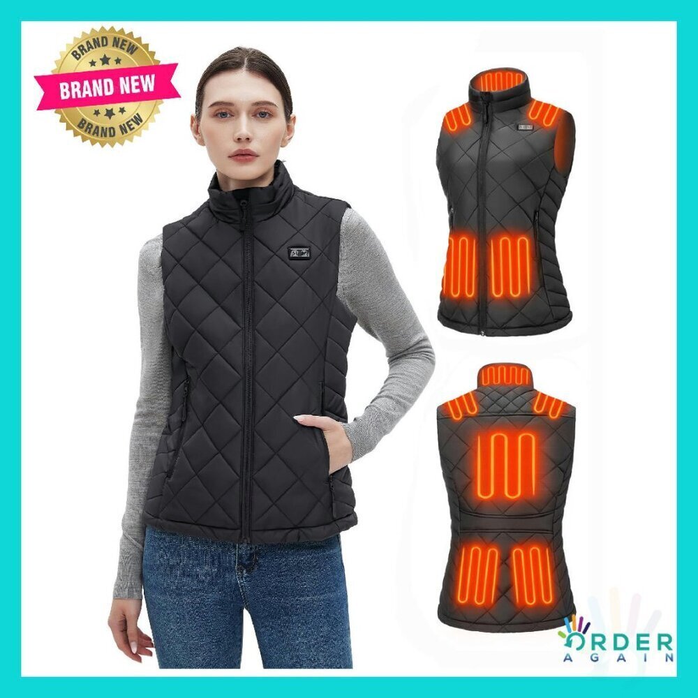 Heated Vest Women Electric Warming 8 Zone Battery Pack 16000mAh